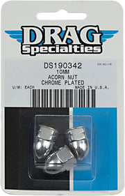 Drag Specialties Chrome Ware Nuts Silver Acorn Multi Functional 3 Pack - MBP1210