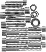 Drag Specialties Transmission Side Cover Bolt Set Chrome Silver Smooth Socket-Head - MK344S