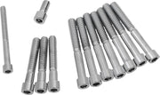 Drag Specialties Primary Cover Only Bolt Kit Chrome Silver Smooth Socket-Head - MK346S
