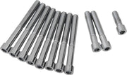 Drag Specialties Primary Cover Only Bolt Kit Chrome Silver Smooth Socket-Head