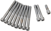 Drag Specialties Primary Cover Only Bolt Kit Chrome Silver Smooth Socket-Head - MK348S