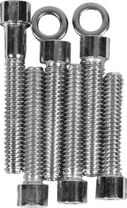 Drag Specialties Cam Cover Bolt Kit Chrome Silver Smooth Socket-Head Steel