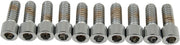 Drag Specialties Socket-Head Bolts Silver Smooth 10 Pack