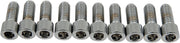 Drag Specialties Socket-Head Bolts Silver Smooth 10 Pack