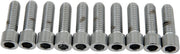 Drag Specialties Socket-Head Bolts Silver Smooth 10 Pack