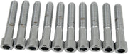 Drag Specialties Socket-Head Bolts Silver Smooth 10 Pack