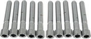 Drag Specialties Socket-Head Bolts Silver Smooth 10 Pack - MPB221S