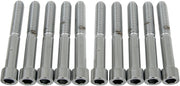 Drag Specialties Socket-Head Bolts Silver Smooth 10 Pack