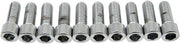 Drag Specialties Socket-Head Bolts Silver Smooth 10 Pack