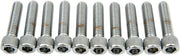 Drag Specialties Socket-Head Bolts Silver Knurled 10 Pack
