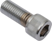 Drag Specialties Replacement Fine Thread Socket-Head Bolts Chrome Polished Silver Knurled 10 Pack - MPB227