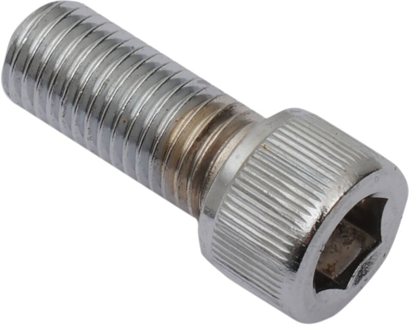 Drag Specialties Replacement Fine Thread Socket-Head Bolts Chrome Polished Silver Knurled 10 Pack - MPB227