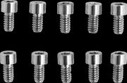 Drag Specialties Replacement Socket-Head Bolts Chrome Polished Silver Coarse Thread Smooth 10 Pack