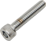 Drag Specialties Replacement Socket-Head Bolts Chrome Polished Silver Coarse Thread Knurled 10 Pack - MPB195