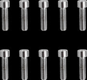 Drag Specialties Replacement Socket-Head Bolts Chrome Polished Silver Fine Thread Smooth 10 Pack
