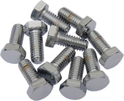 Drag Specialties Replacement Hex-Head Bolts Silver 10 Pack - MPB123