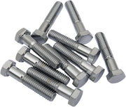 Drag Specialties Replacement Hex-Head Bolts Silver 10 Pack