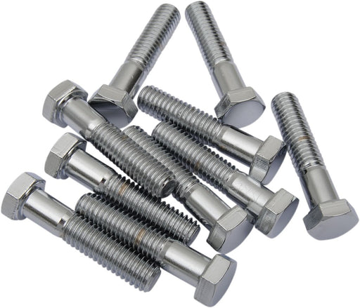 Drag Specialties Replacement Hex-Head Bolts Silver 5 Pack