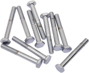 Drag Specialties Replacement Fine Thread Hex Head Bolts Chrome Polished Silver 10 Pack