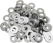 Drag Specialties Washers Silver Flat 100 Pack