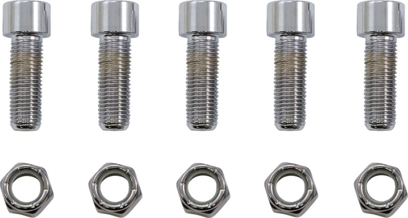 Colony Rotor, Sprocket and Belt Mounting Hardware Kit Chrome Polished Silver Socket-Head Belt Pulley