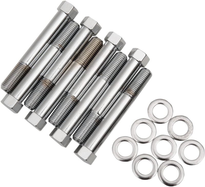 Colony Head Bolt Kit Chrome Silver Hex OEM Style Steel