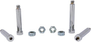 Drag Specialties Front Disc Brake Caliper Mount Bolt Set Chrome Silver Knurled Socket-Head