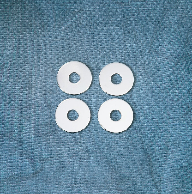 Drag Specialties Washer Set Silver Tumbled 4 Pack - MKDR4