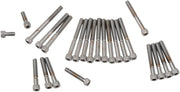 Drag Specialties Cam/Primary/Sprocket Cover Bolt Set Chrome Silver Knurled Socket-Head Cam Cover Primary Cover - MK161