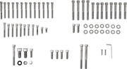 Drag Specialties Motor Bolt Set Chrome Silver Knurled Socket-Head