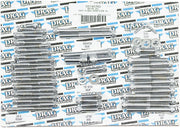 Drag Specialties Motor Bolt Set Chrome Silver Knurled Socket-Head - MK101