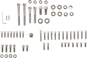 Drag Specialties Motor Bolt Set Chrome Silver Knurled Socket-Head - MK109