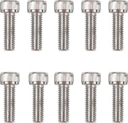 Drag Specialties Primary Cover Only Bolt Kit Chrome Silver Knurled Socket-Head
