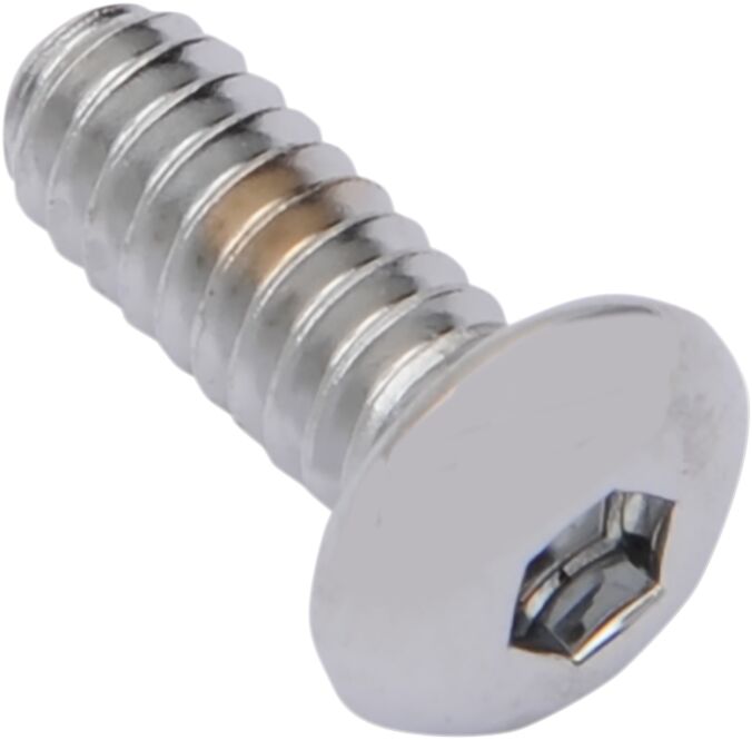 Drag Specialties Replacement Button Head Bolts Chrome Polished Silver 10 Pack