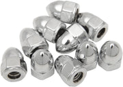 Drag Specialties Acorn Nut Sets Silver 10 Pack - MPB101