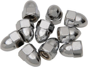 Drag Specialties Acorn Nut Sets Silver 10 Pack - MPB104
