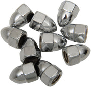Drag Specialties Acorn Nut Sets Silver 10 Pack