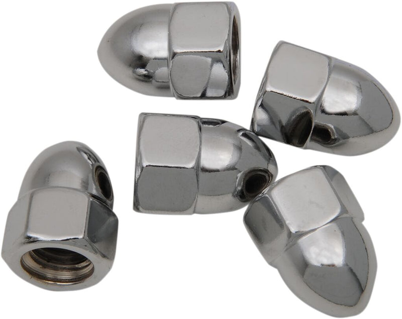Drag Specialties Acorn Nut Sets Silver 5 Pack