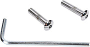 Drag Specialties Point Cover Bolt Set Chrome Silver Button-Head - MK125