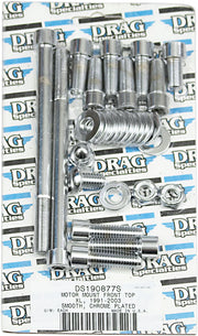 Drag Specialties Motor Mount Bolt Set Chrome Silver Smooth Socket-Head - MK264S