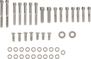 Drag Specialties Inner and Outer Primary/Derby/Inspection Covers Bolt Set Chrome Silver Smooth Socket-Head Derby Cover Inner Primary Cover