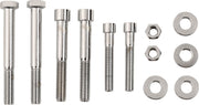 Drag Specialties Motor Mount Bolt Set Chrome Silver Smooth Socket-Head - MK267S