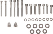 Drag Specialties Transmission End Cover and Bearing Support Plate Bolt Set Chrome Silver Smooth Socket-Head - MK268S