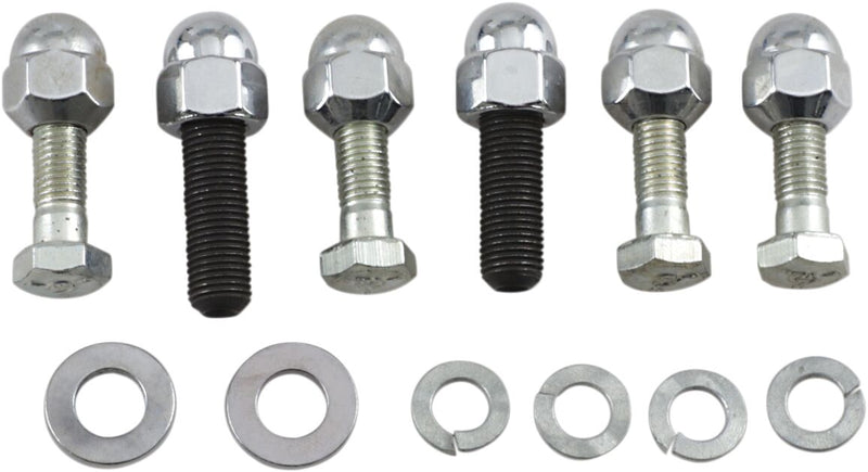 Colony Fender Rail Mounting Kit Silver Acorn Bolt Nut