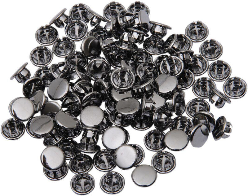 Drag Specialties Refill End Plug Bag Chrome Silver Replacement Steel 100 Pack - MPB411