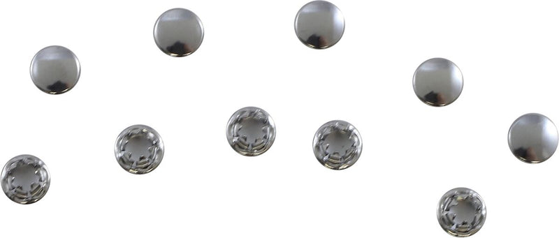 Drag Specialties End Plugs Silver Socket Steel 10 Pack - MBP0514