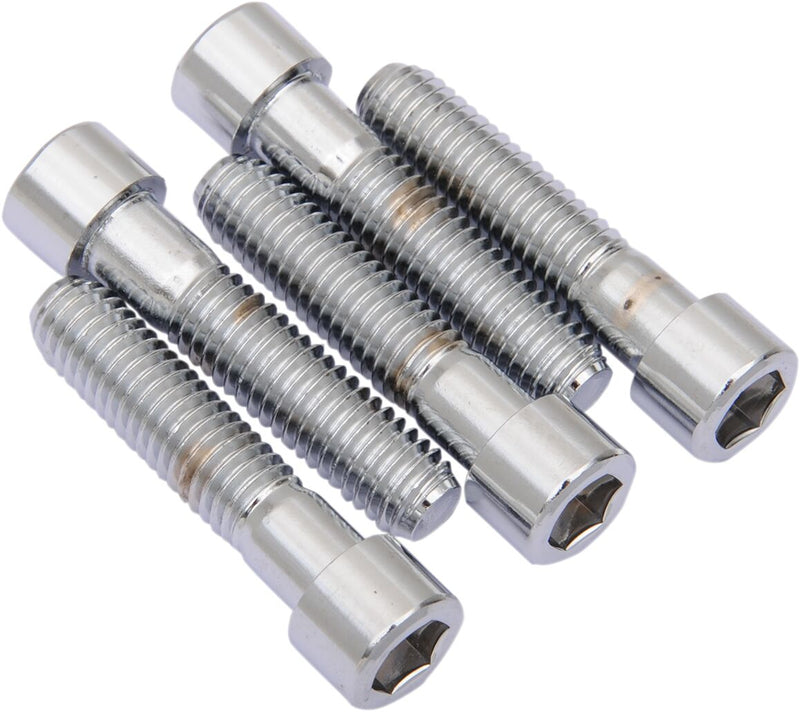 Drag Specialties Replacement Coarse Thread Socket-Head Bolts Chrome Polished Silver Smooth 5 Pack - MPB725S