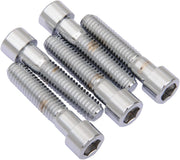 Drag Specialties Replacement Coarse Thread Socket-Head Bolts Chrome Polished Silver Smooth 5 Pack - MPB703S