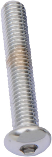 Drag Specialties Replacement Button Head Bolts Chrome Polished Silver 5 Pack - MPB833