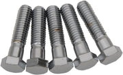Drag Specialties Replacement Hex-Head Bolts Silver 5 Pack